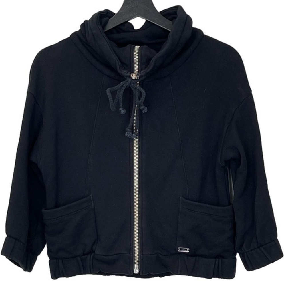 Aritzia Wilfred Cowl Neck Fleece Jacket with 3/4 Sleeve M